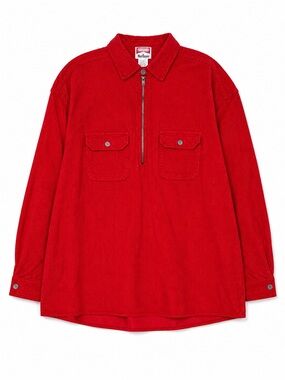 Marlboro Unlimited Red Corduroy Shacket Jacket XL Vintage Workwear